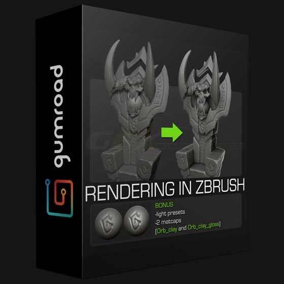 gumroad rendering in zbrush