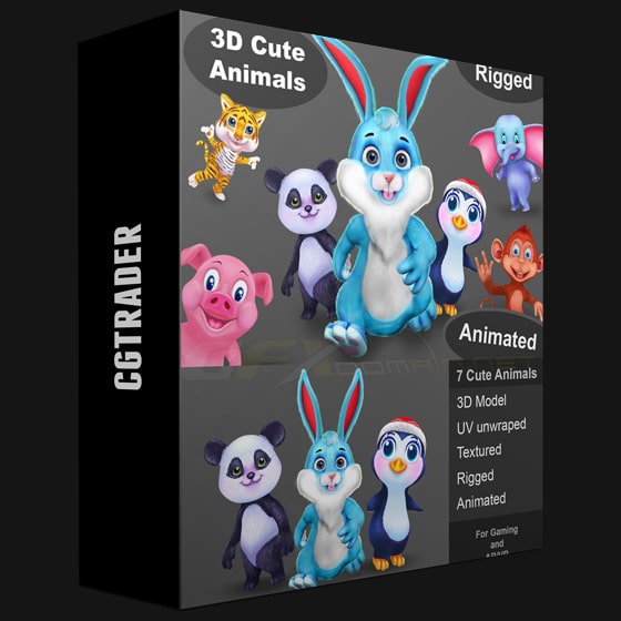 CGTrader Animal pack v7 Lowpoly 3D model GFXDomain Blog