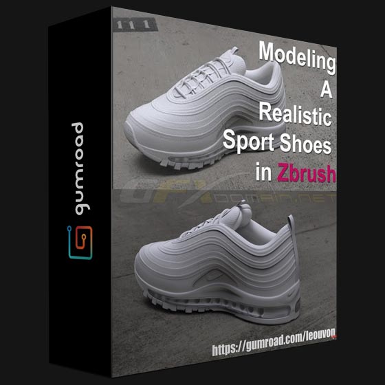 Gumroad – Modeling A Realistic Sport Shoes In Zbrush | GFXDomain Blog