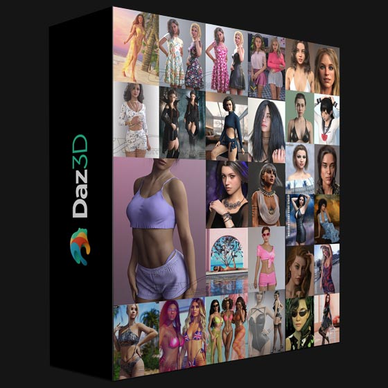 Poser 2022 Grab Bag - FREE PRODUCT  3d Models for Daz Studio and Poser