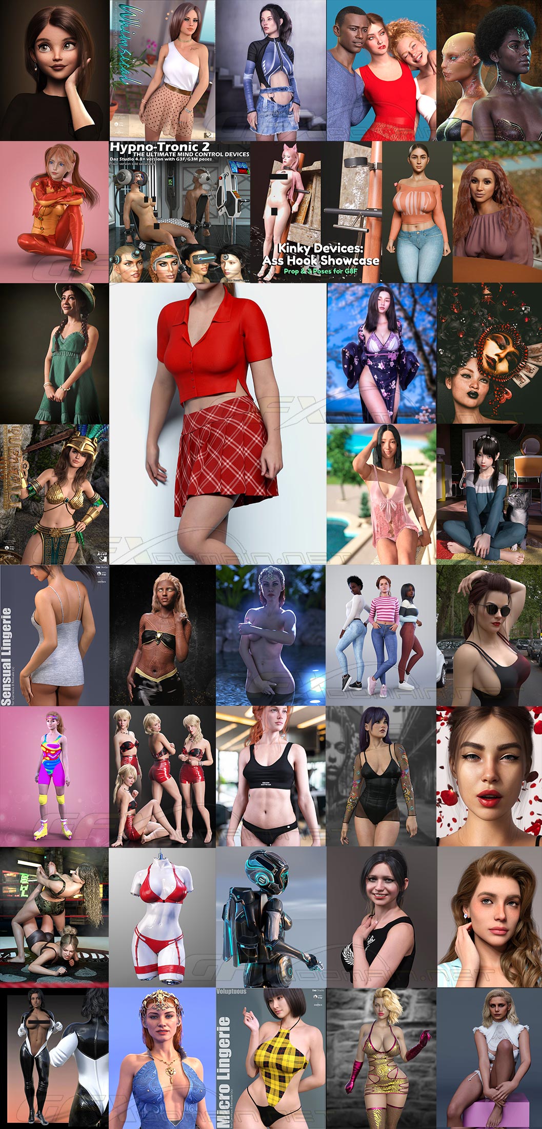 ArtStation - X-Sexy Fashion Lingerie for Genesis 3 Female(s)